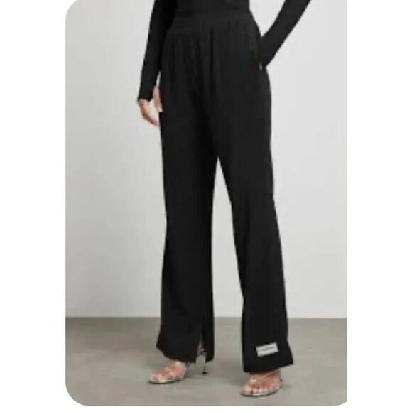 NWT The Giving Movement High Rise Wide Leg Burgundy Size 3XL Dress Pants Recycle - Picture 5 of 5